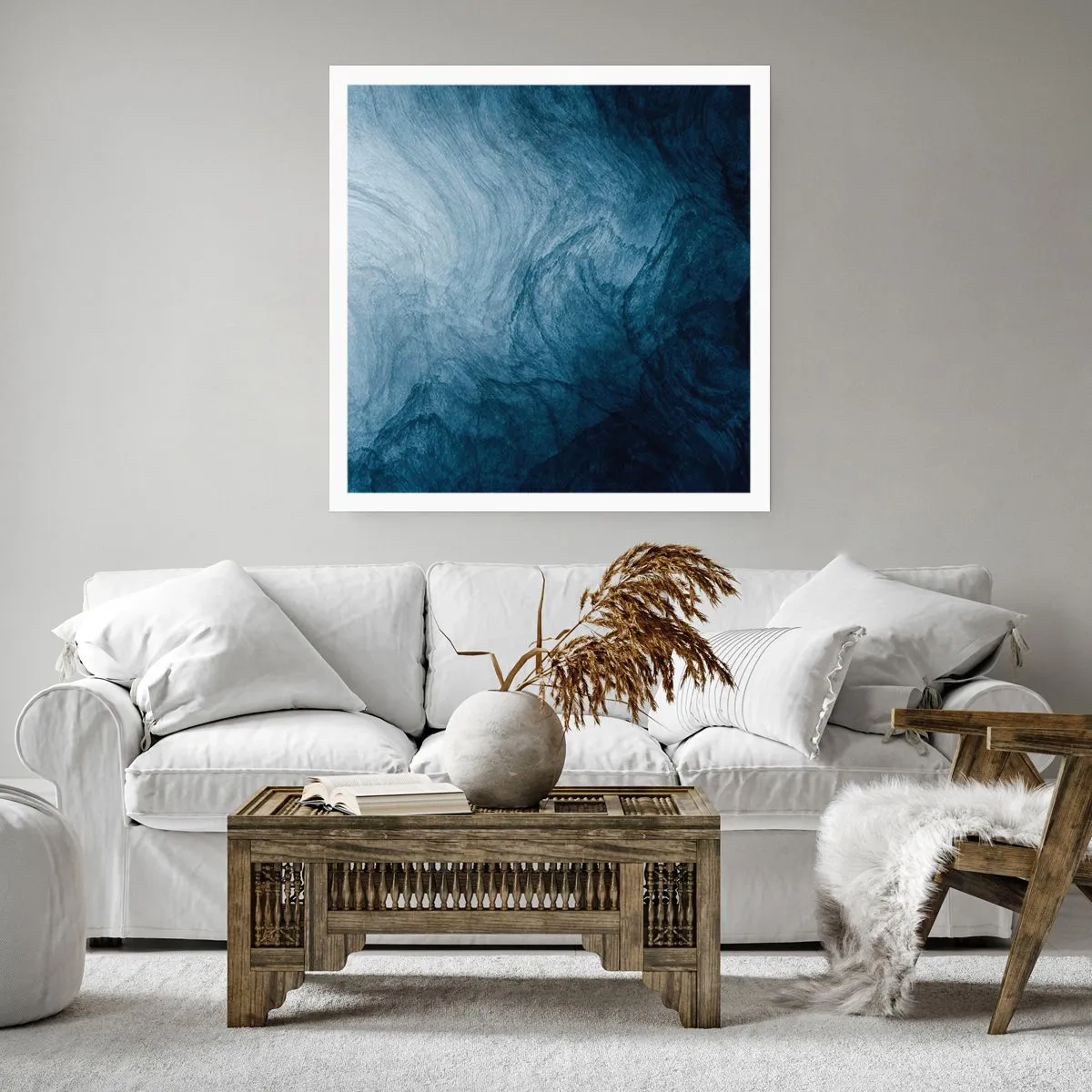 Plakat - Ind i dybet - 40x40 cm