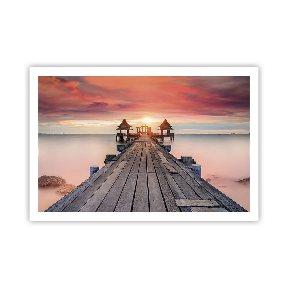 Plakat - Fra vest til øst - 91x61 cm