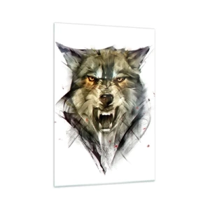 Billede på glas - Ikke et skridt! - 70x100 cm