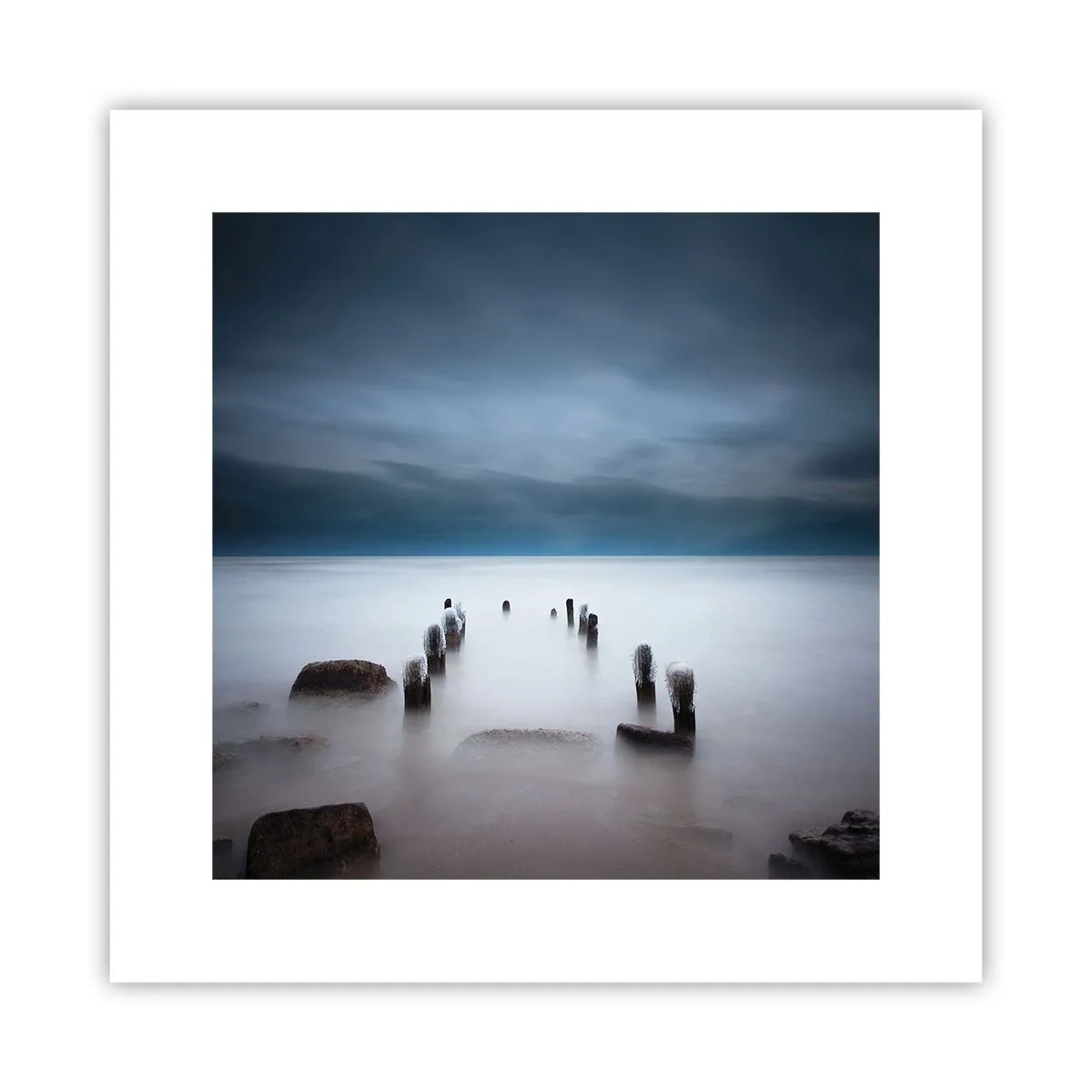 Plakat - En betænksom sø - 30x30 cm