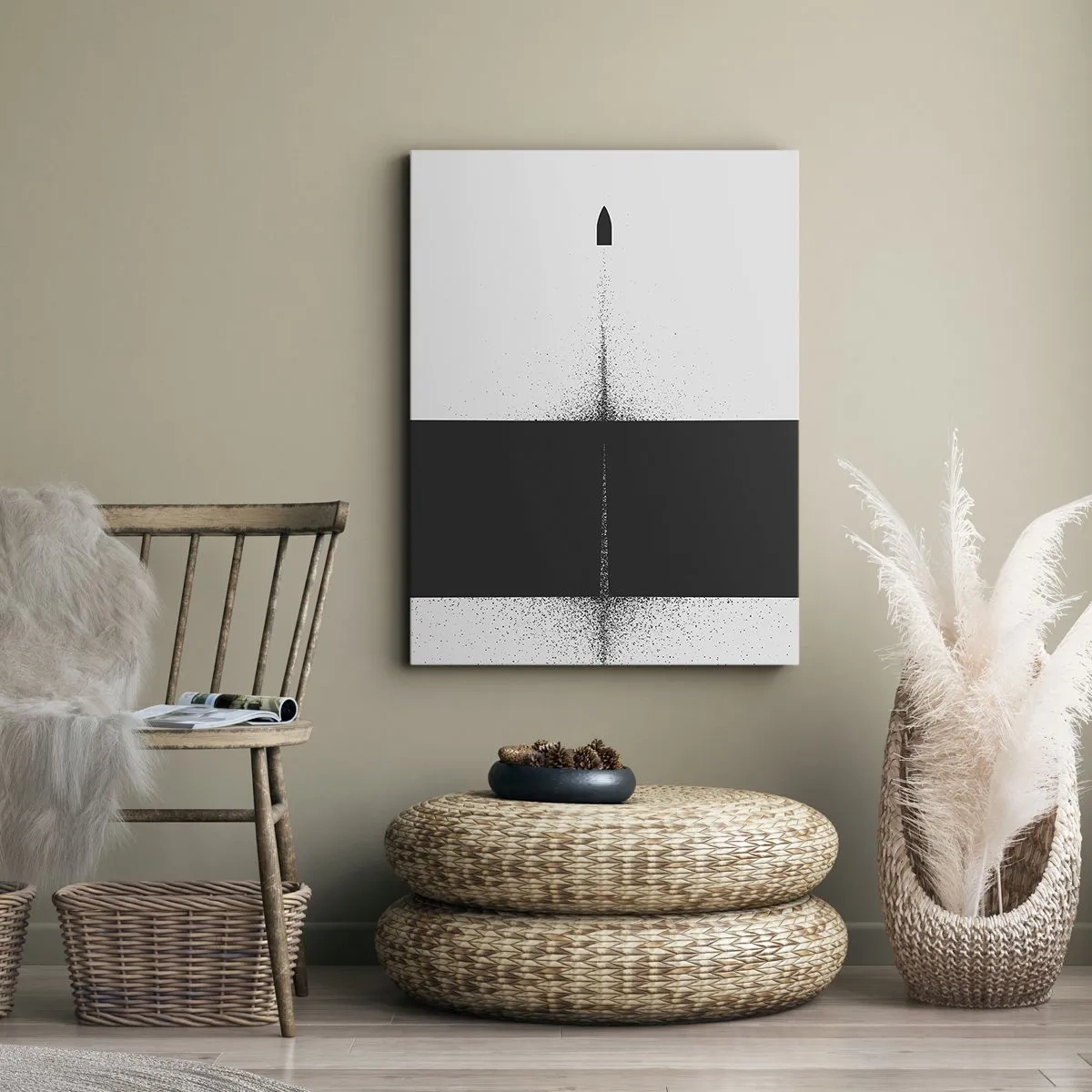 Lærredstryk - Billede på lærred - Lige til sagen - 50x70 cm