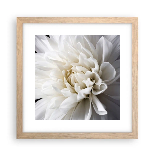 Plakat i ramme af lyst egetræ - Morgenbrud - 30x30 cm