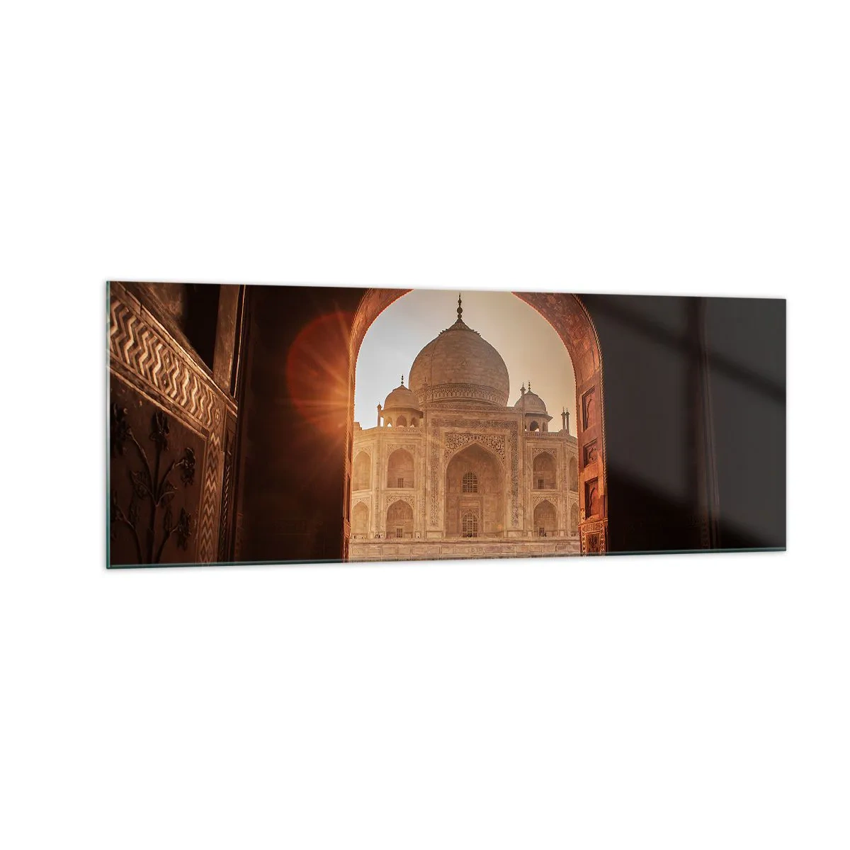 Billede på glas - Et monument over overjordisk kærlighed - 140x50 cm