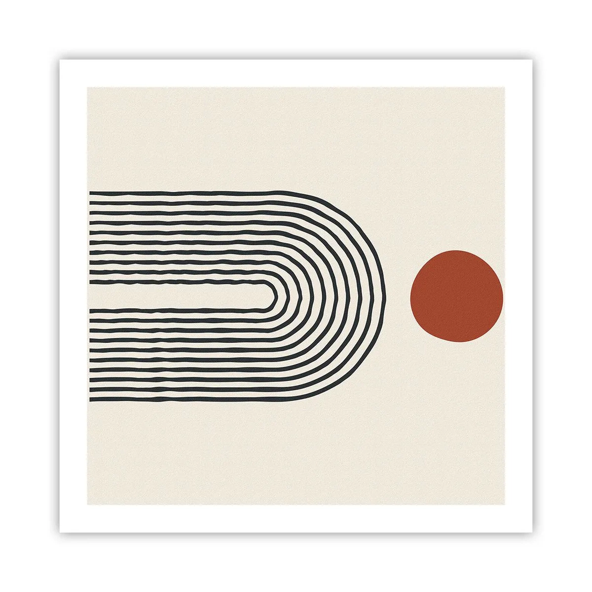 Plakat - Magnetisme af former og farver - 60x60 cm