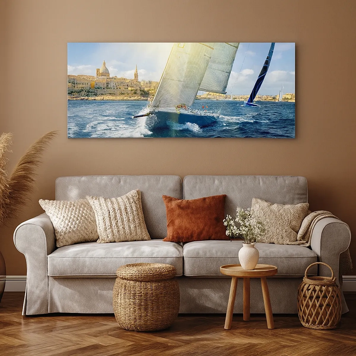 Lærredstryk - Billede på lærred - Tid til at forlade byen - 30x30 cm