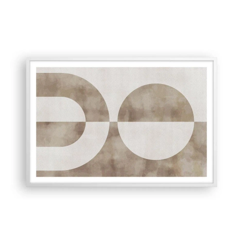 Plakat i hvid ramme - Ligheder og forskelle - 91x61 cm