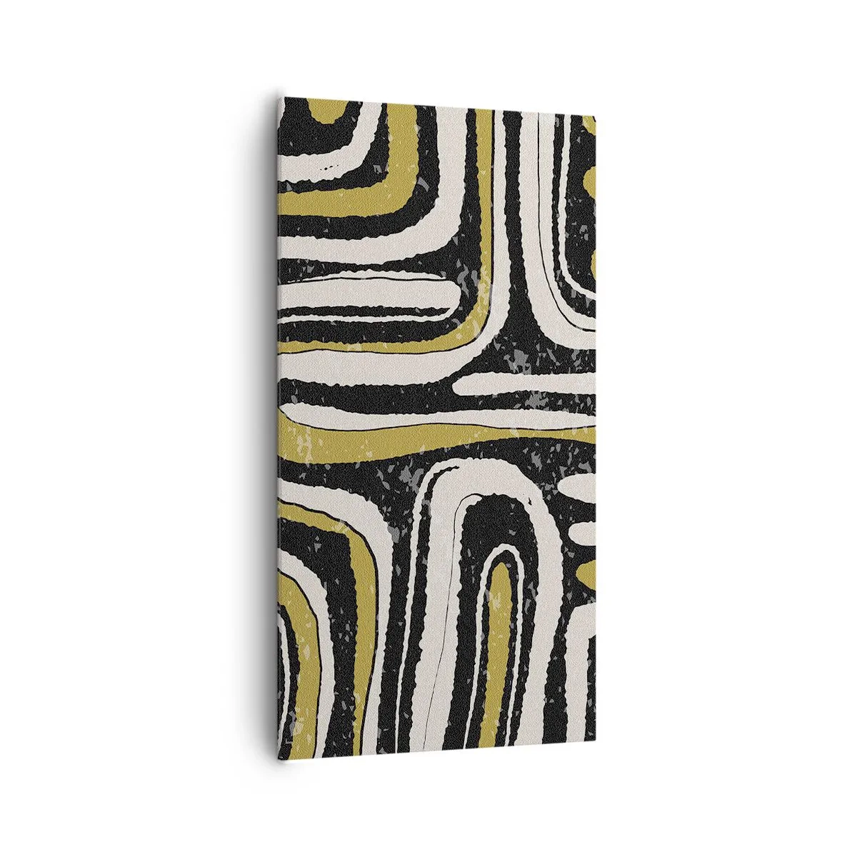 Lærredstryk - Billede på lærred - Komposition: stier og gyder - 65x120 cm