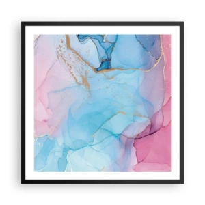 Plakat i sort ramme - Møde og gennemtrængning - 60x60 cm