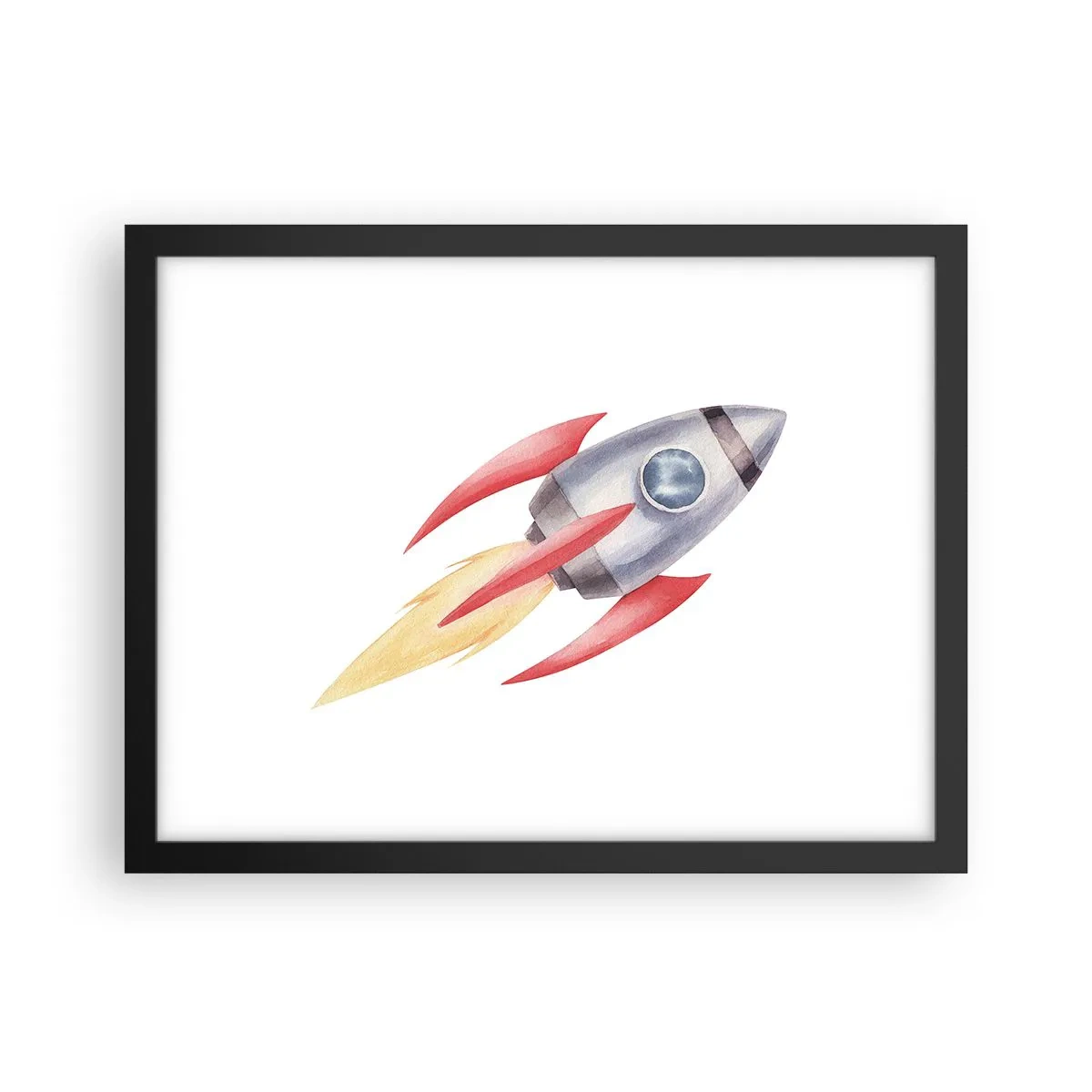 Plakat i sort ramme - Højere, hurtigere, længere - 40x30 cm