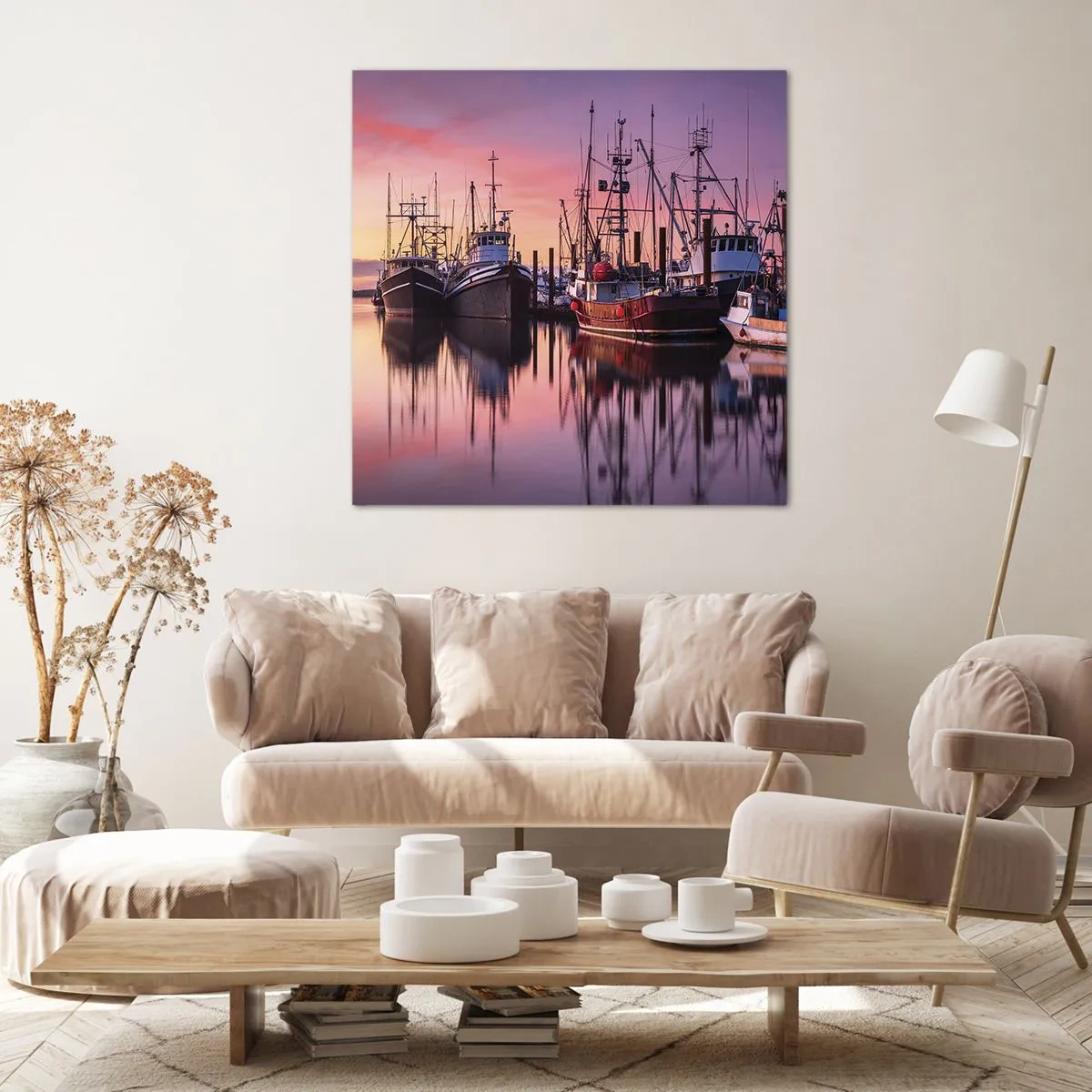 Lærredstryk - Billede på lærred - Før den næste dag - 70x70 cm