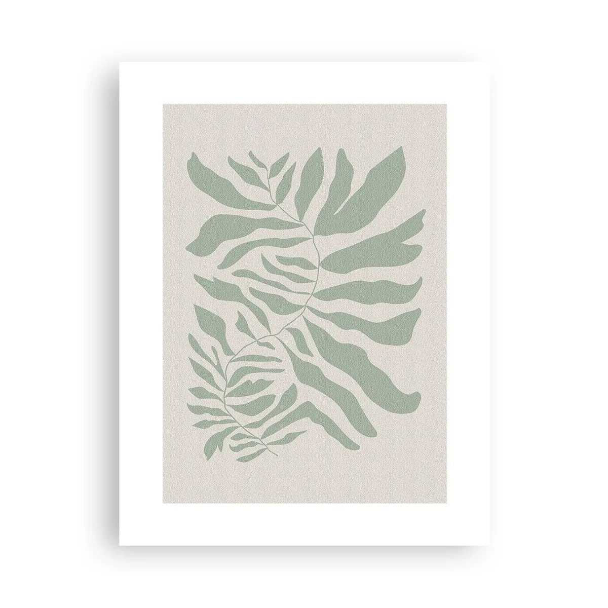 Plakat - Smaragdgrøn gren - 30x40 cm