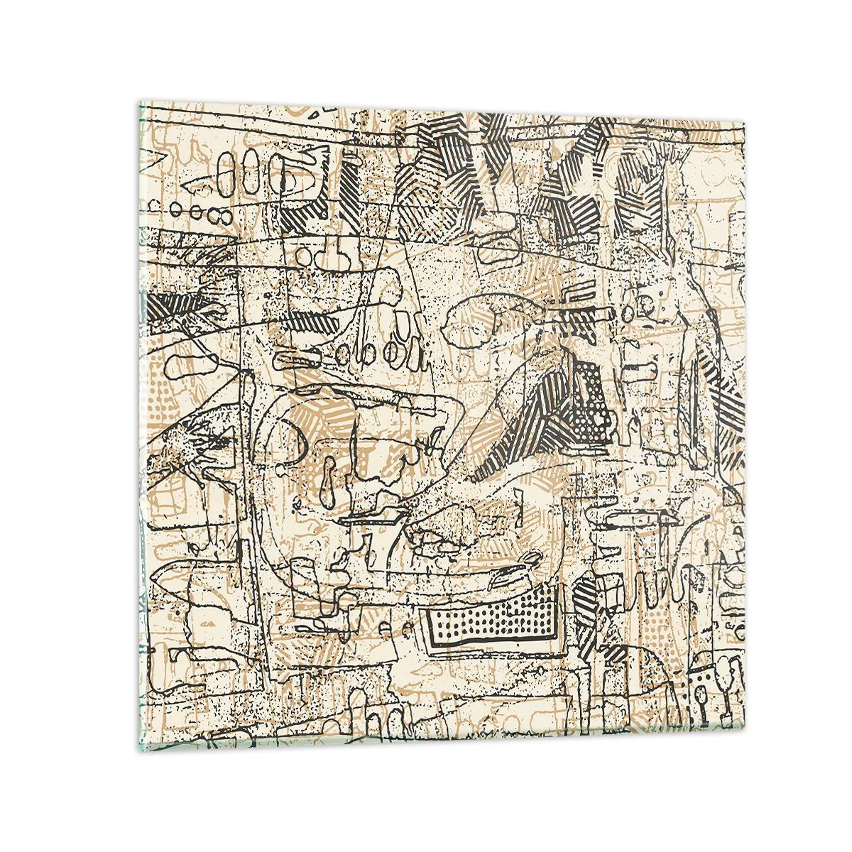 Billede på glas - Venter på at blive afkodet - 70x70 cm