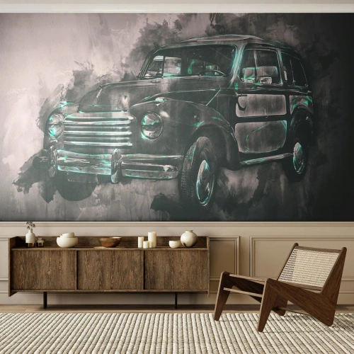 Fototapet på mål Premium Sand - Respekteret forfader - Retro bil, Automotive, Rejse