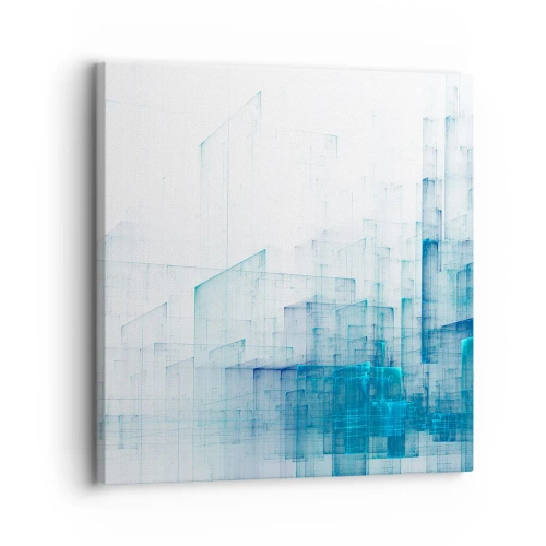 Lærredstryk - Billede på lærred - Hvordan rummet blev til - 30x30 cm