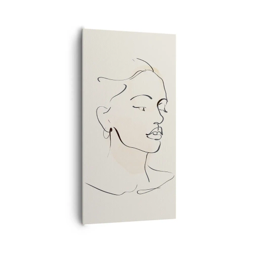 Lærredstryk - Billede på lærred - En bestemt linje - 65x120 cm