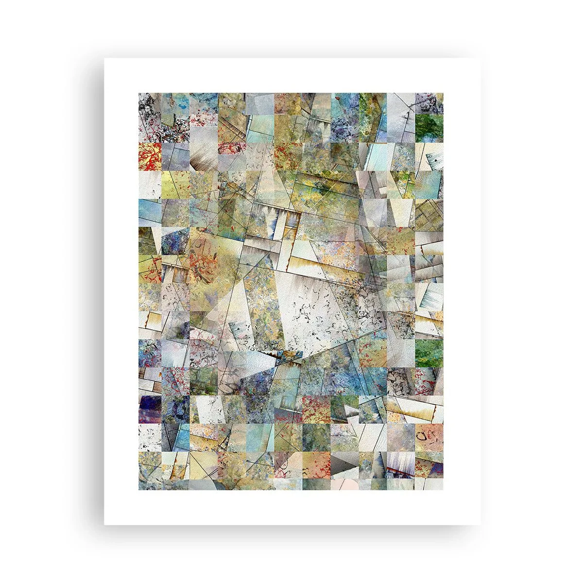 Plakat - Geometrisk ommøblering - 40x50 cm