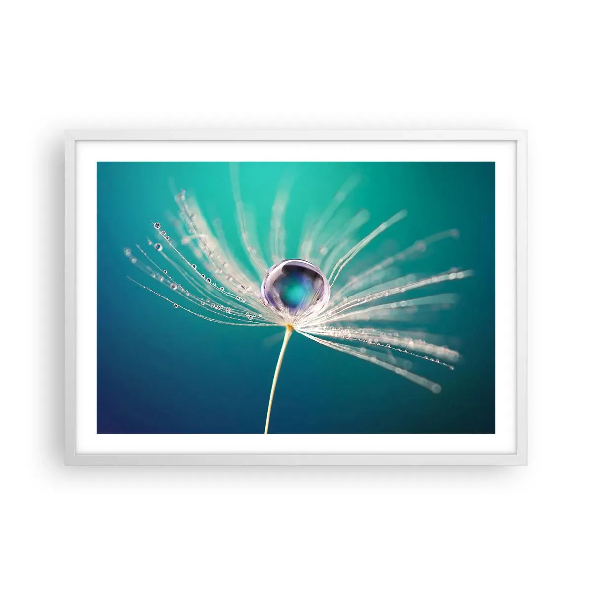 Plakat i hvid ramme - Mystisk øjeblik - 70x50 cm