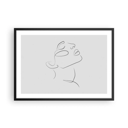 Plakat i sort ramme - En drømmes slyngninger - 70x50 cm