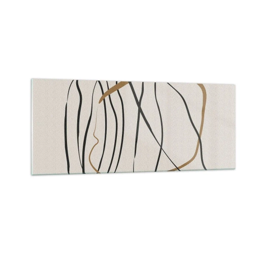 Billede på glas - Komposition - dans i besiddelse - 100x40 cm