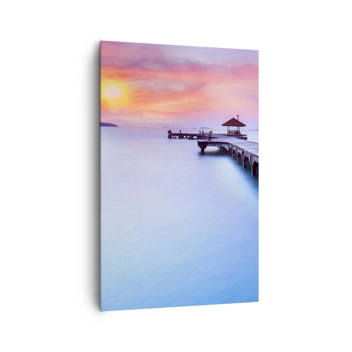 Lærredstryk - Billede på lærred - Et hav af ro til horisonten - 80x120 cm