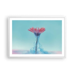 Plakat i hvid ramme - I en nærende omfavnelse - 70x50 cm