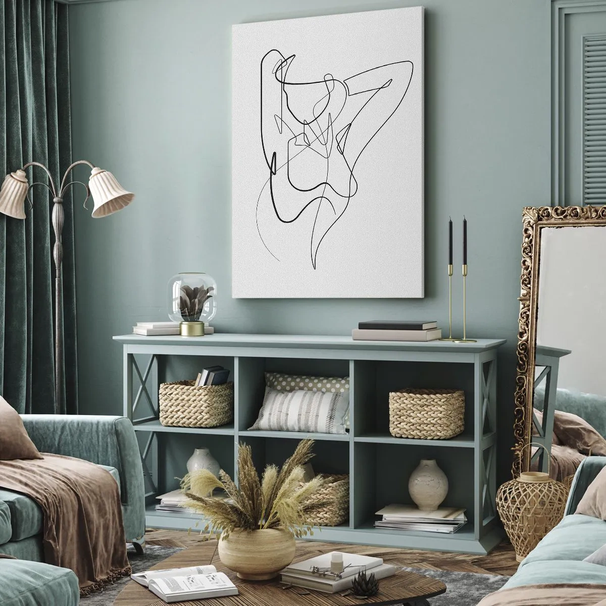 Lærredstryk - Billede på lærred - Virkelig, hvad er du for en person... - 55x100 cm