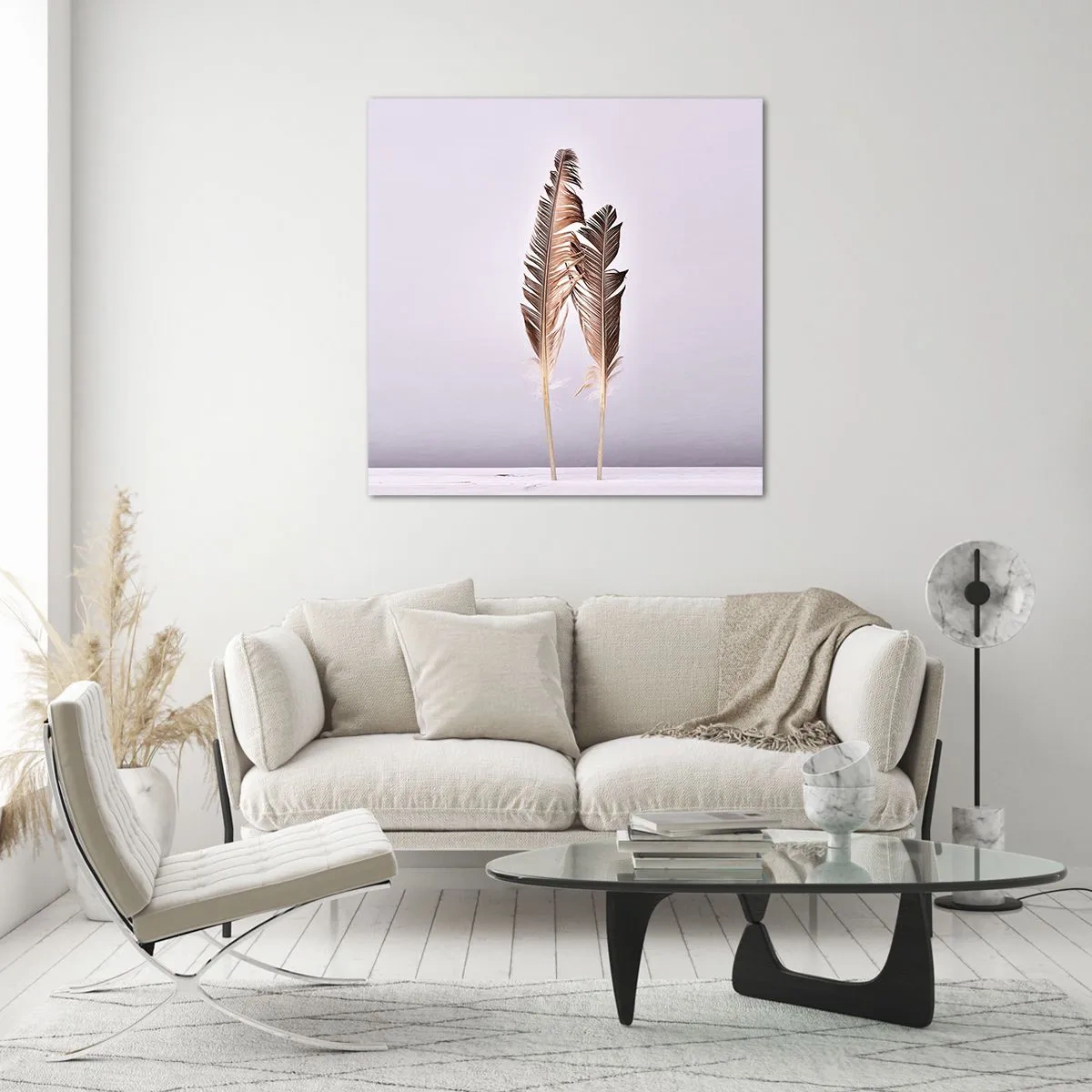 Billede på glas - Mod intetheden - 70x70 cm