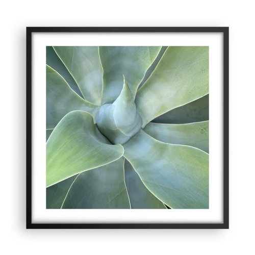 Plakat i sort ramme - Den grønne fødsel - 50x50 cm