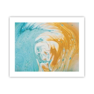 Plakat - Pastel hvirvel - 50x40 cm