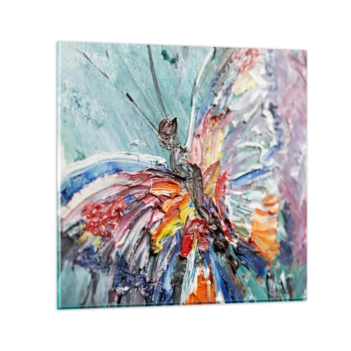 Billede på glas - Malet af naturen - 60x60 cm