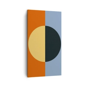 Lærredstryk - Billede på lærred - En sammensætning af varme og kølighed - 45x80 cm