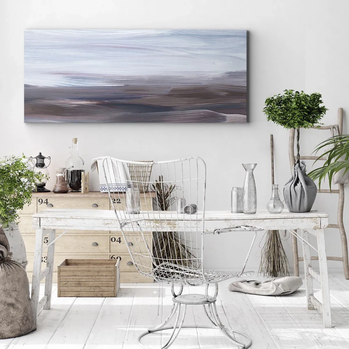 Lærredstryk - Billede på lærred - Elementer: vand - 120x50 cm