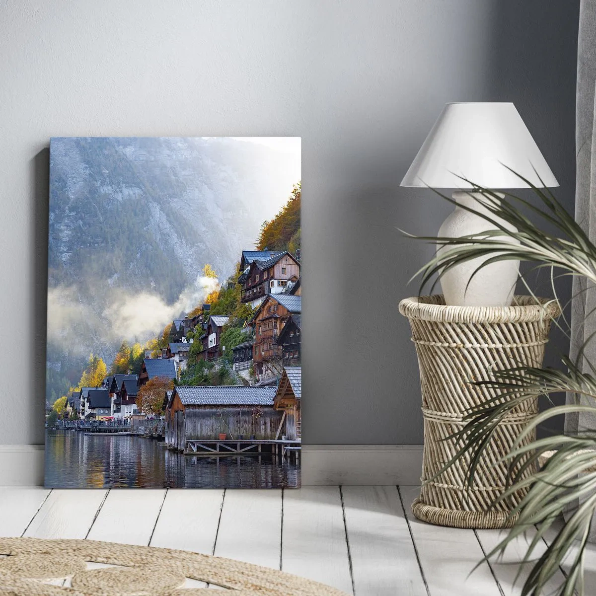 Lærredstryk - Billede på lærred - Alpine climes - 55x100 cm