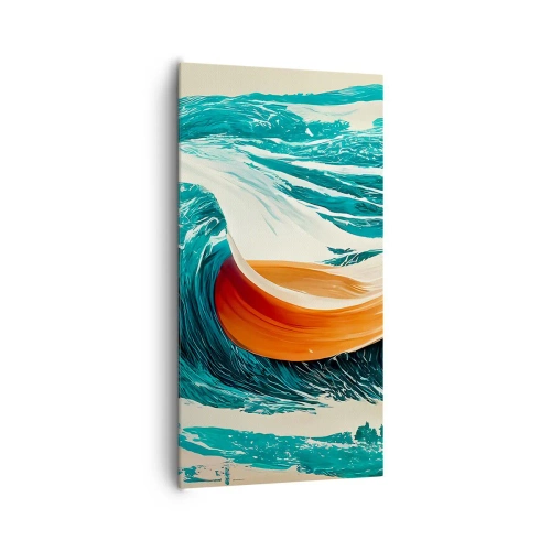 Lærredstryk - Billede på lærred - Surferens drøm - 65x120 cm