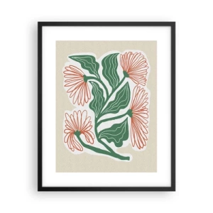 Plakat i sort ramme - Folkeligt og moderne - 40x50 cm