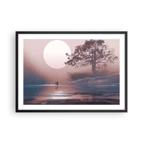 Plakat i sort ramme - Natlige mærkværdigheder - 70x50 cm
