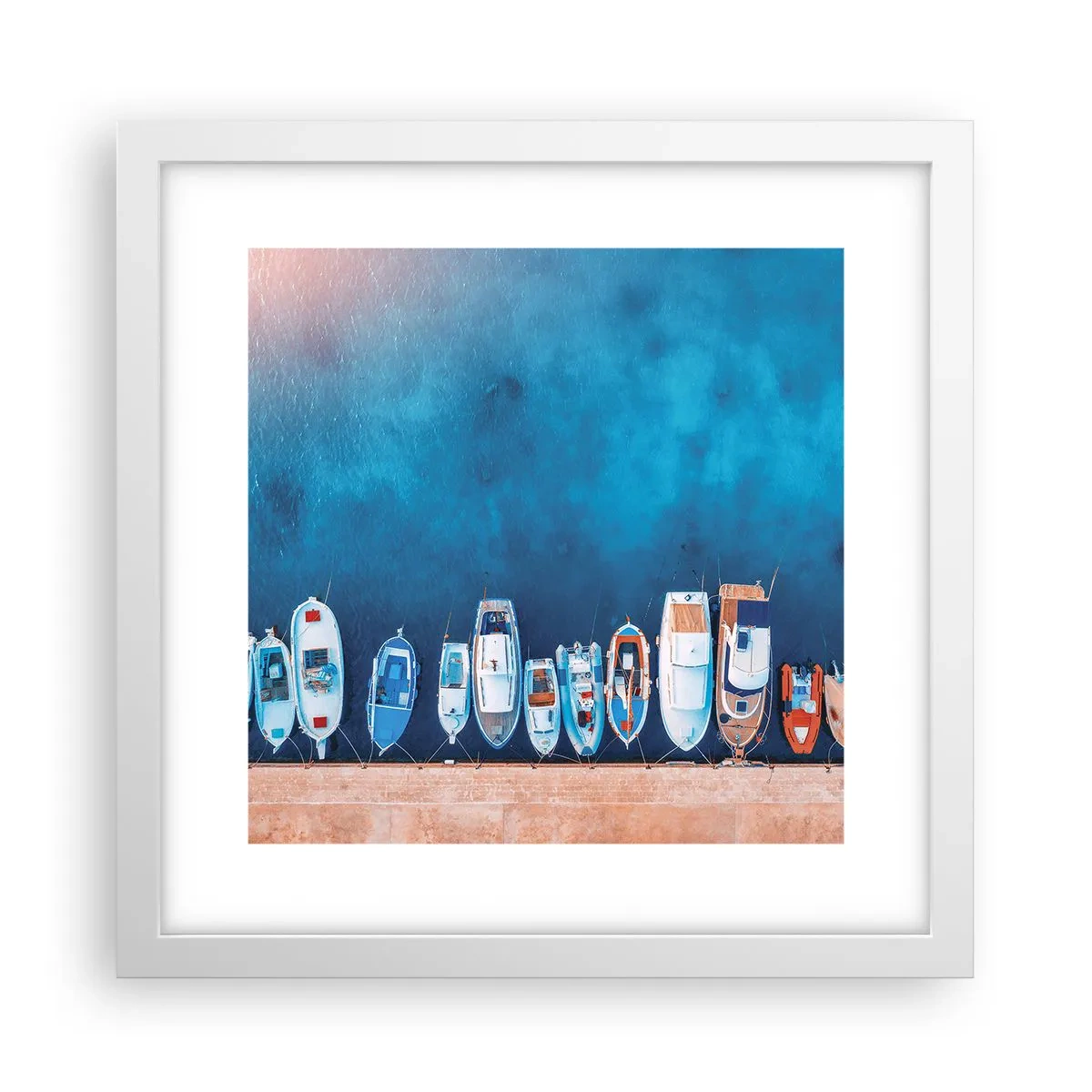 Plakat i hvid ramme - I én række - 30x30 cm
