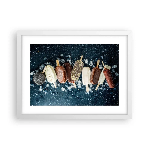 Plakat i hvid ramme - En smag af varm sommer - 40x30 cm