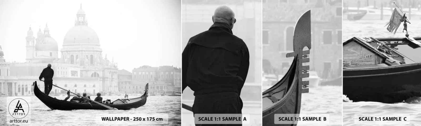 Fototapet Prøve Standard Eco - En rejse til skønhedens kilder - Venedig, By, Arkitektur - 100x30 cm