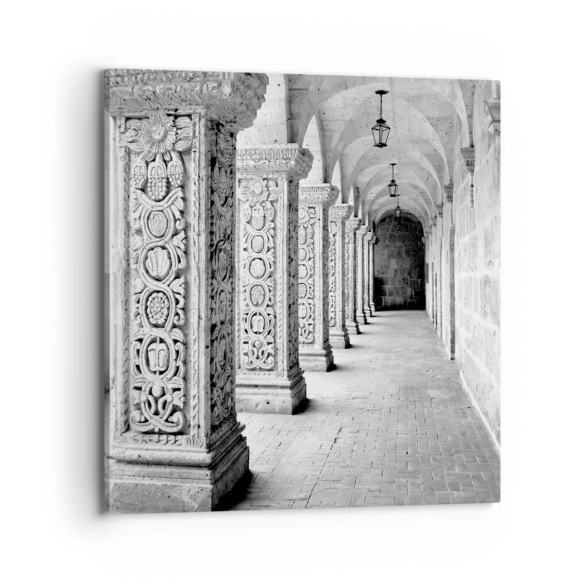 Lærredstryk - Billede på lærred - Og hvor går det hen...? - 70x70 cm