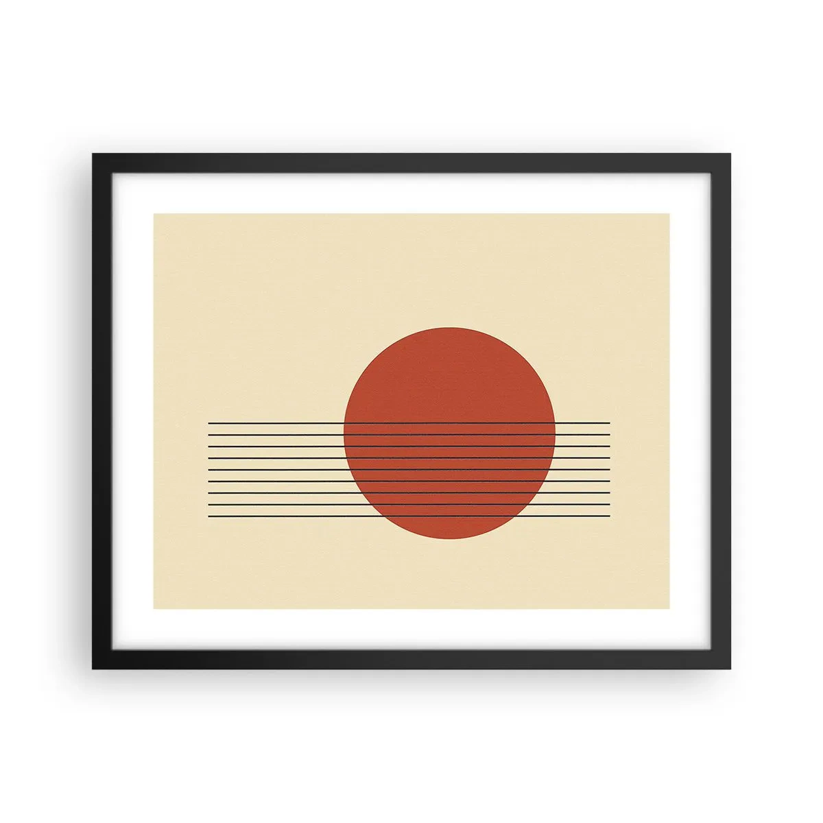 Plakat i sort ramme - Og så videre - 50x40 cm