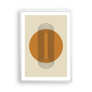 Plakat i hvid ramme - Den perfekte plan - 50x70 cm