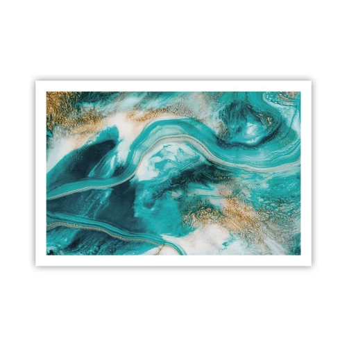 Plakat - Flod af guld - 91x61 cm