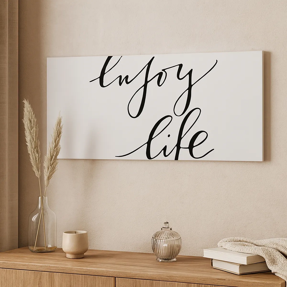 Lærredstryk - Billede på lærred - Intet at tilføje… - 30x30 cm