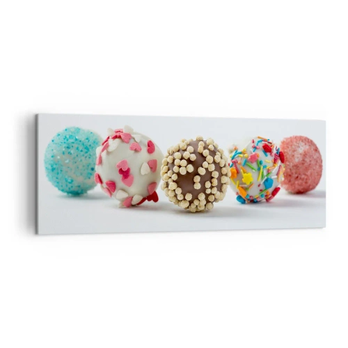 Lærredstryk - Billede på lærred - Livet kan være sødt - 140x50 cm