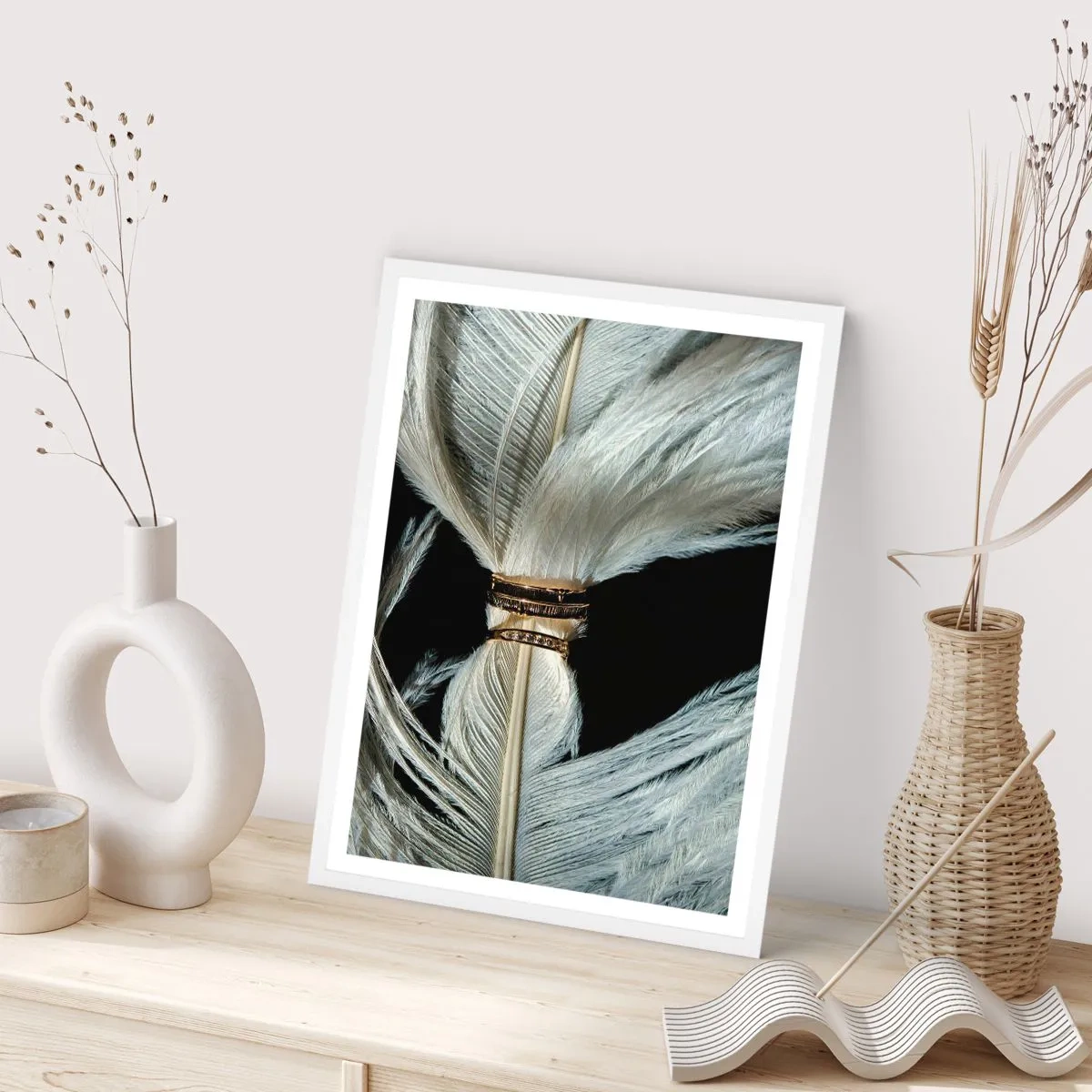 Plakat i hvid ramme - ...og jeg vil ikke forlade dig... - 50x70 cm