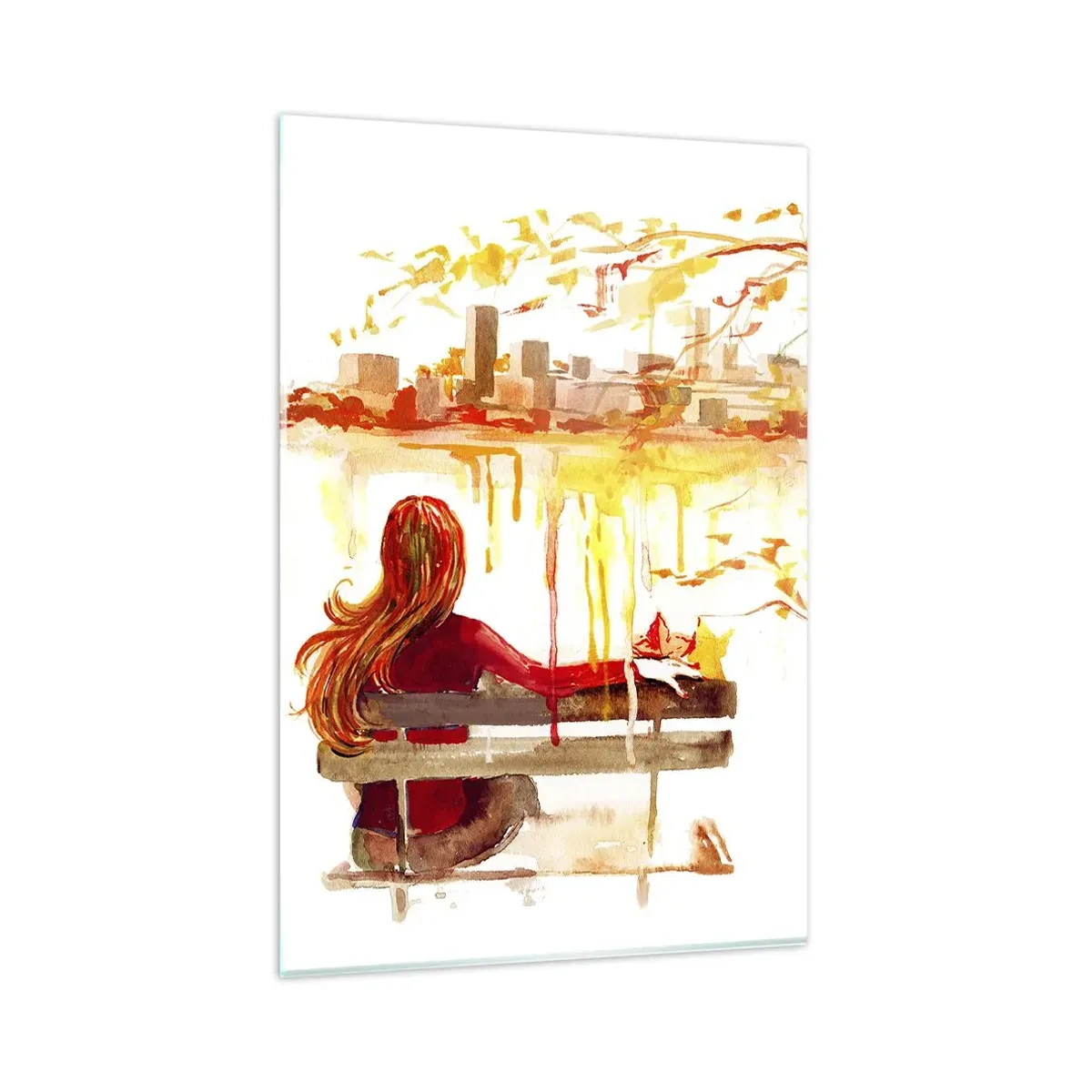 Billede på glas - Et øjeblik til eftertanke - 80x120 cm