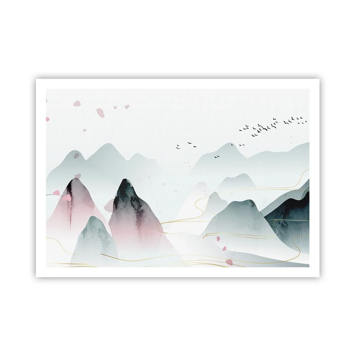 Plakat - Over toppene - 100x70 cm