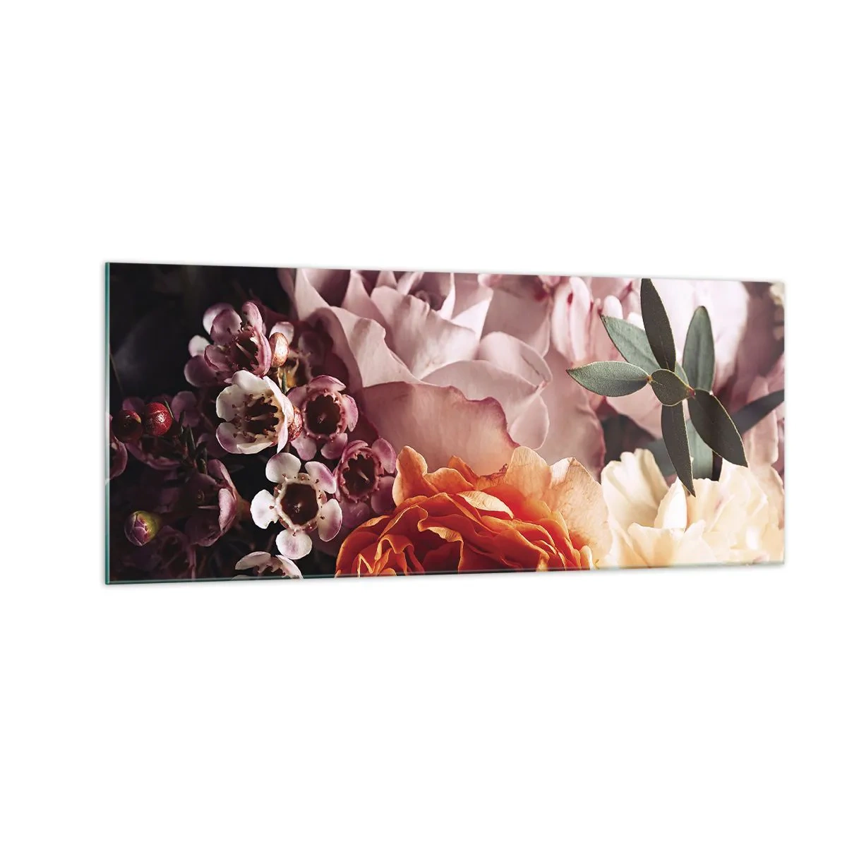 Billede på glas - Indhyllet i skønhed - 100x40 cm