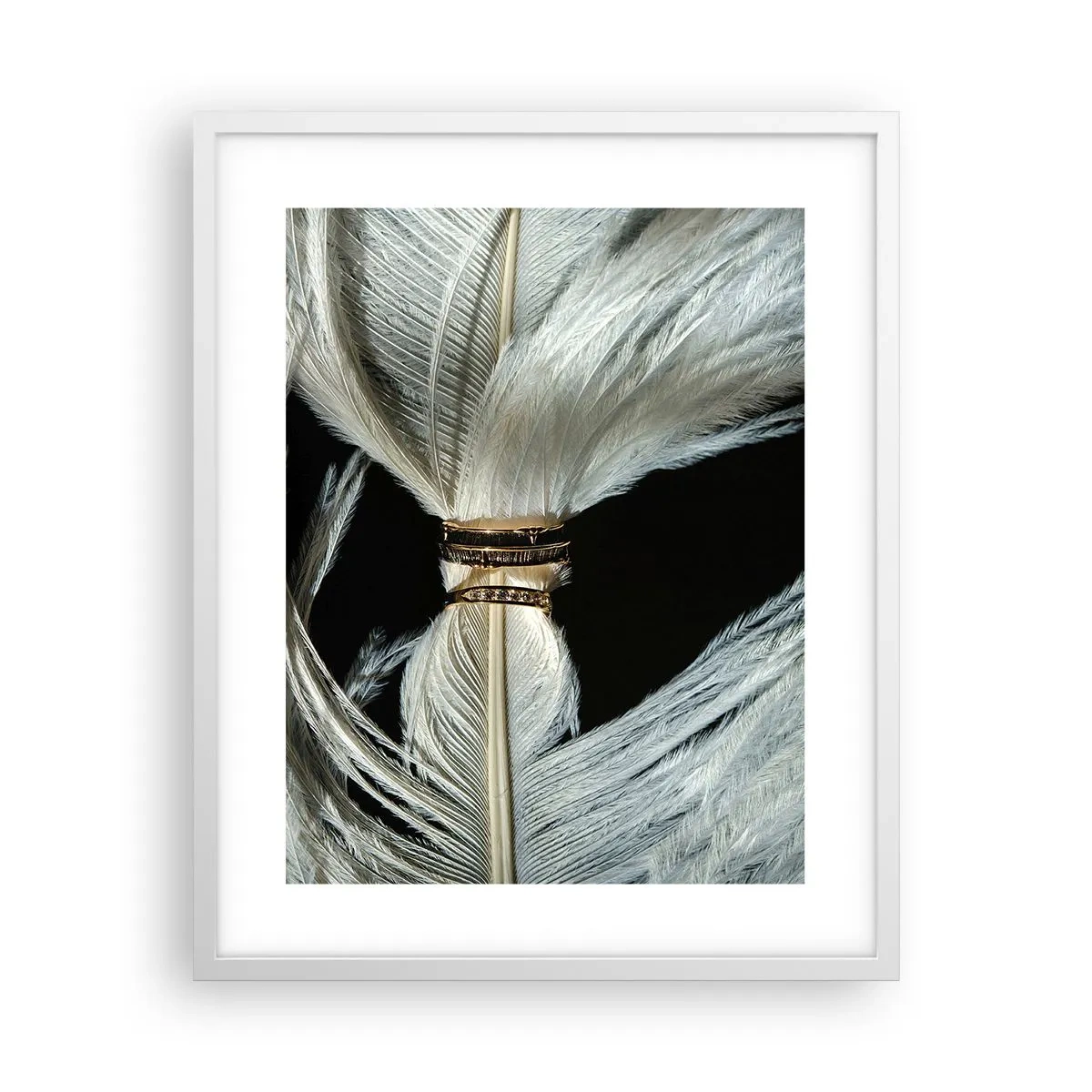 Plakat i hvid ramme - ...og jeg vil ikke forlade dig... - 40x50 cm